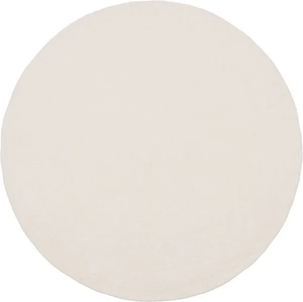 myfelt myfelt Filzteppich rund, 100% reiner Schurwolle, Naturweiß (linéa), – Produktbild 1 von 4
