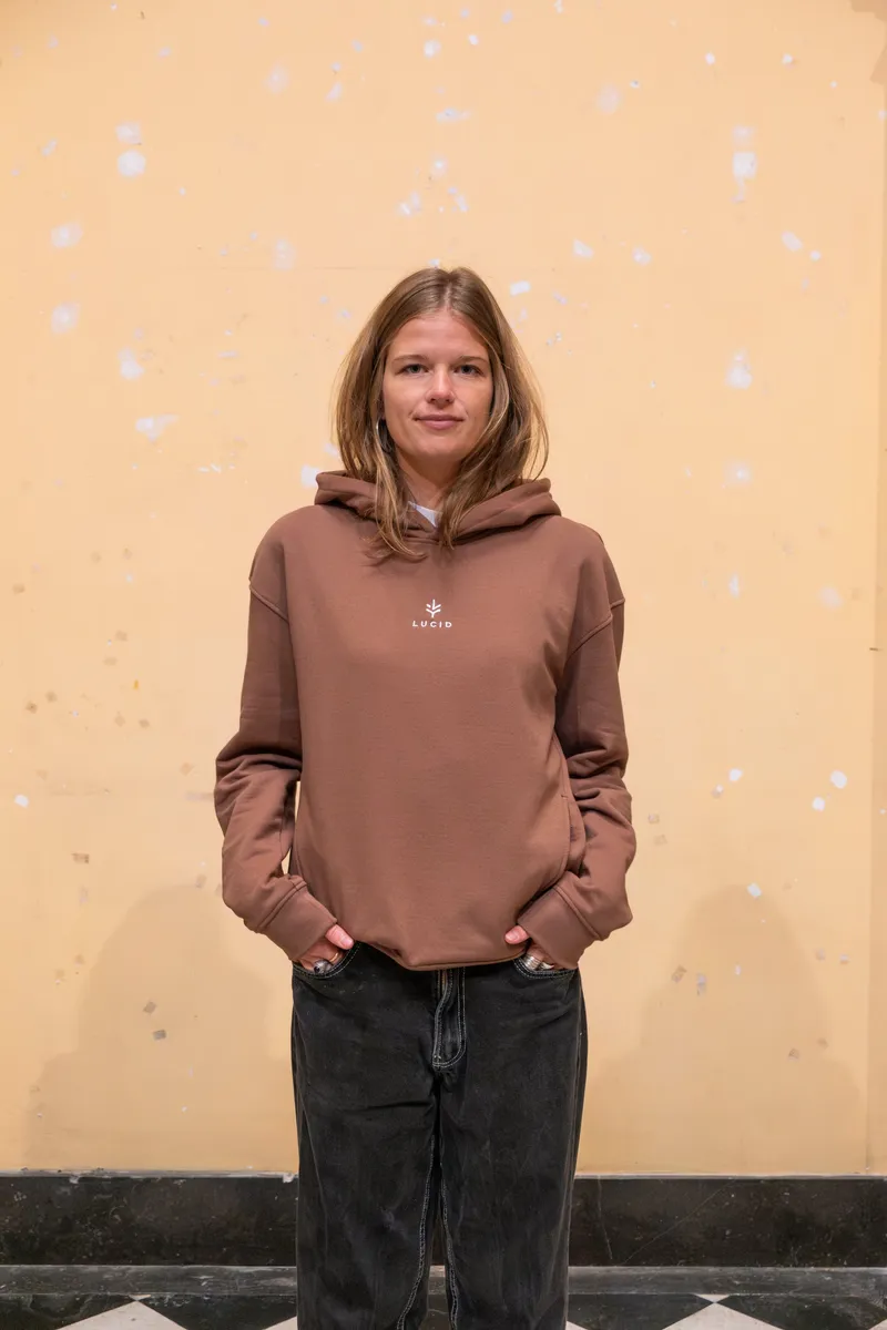Lucid Collective Lucid Collective Herren vegan Hoodie Ease Unisex Braun, Braun, – Produktbild 2 von 2