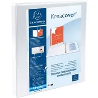 Exacompta 10 Exacompta Ringbücher "Kreacover", DIN A4 Maxi, 4 Ringe 16 mm, RB 38 mm, weiß – Produktbild 1 von 1