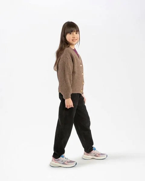 MATONA Matona Strickcardigan für Kinder aus Bio-Baumwolle und Wolle / V-Neck Cardigan, Sepia, – Produktbild 3 von 4