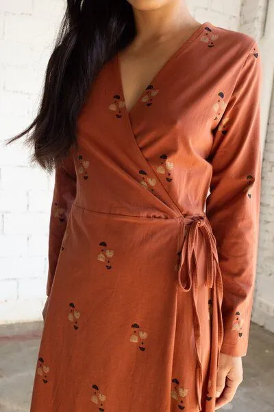TIRALAHILACHA TIRALAHILACHA Gemma crossover dress, Rot, – Produktbild 3 von 4