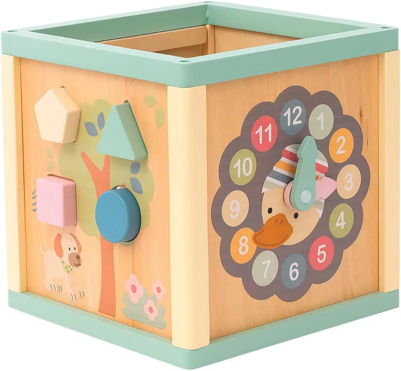 Sterntaler Sterntaler Motorikwürfel aus Holz, Beige|bunt, – Produktbild 5 von 5