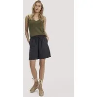 hessnatur hessnatur Shorts Relaxed aus weichem TENCEL Lyocell mit Leinen, Schwarz, – Produktbild 1 von 1