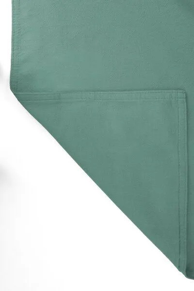 jilda-tex jilda-tex Tischläufer Renforce 100% Bio-Baumwolle Uni 50x160cm, Steinblau, – Produktbild 4 von 4