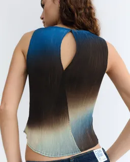 thinking mu Thinking MU Damen vegan Oberteil Dora Blau/ Schwarz/ Creme – Produktbild 1 von 1