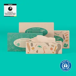 mach m!t mach m!t PURE Everyday Tücher + Box 4-lagig – aus recyceltem Karton - Made in Germany – Produktbild 1 von 1