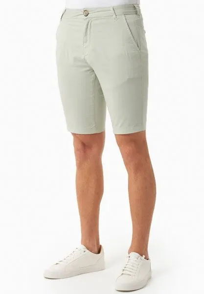 ORGANICATION ORGANICATION Slim-Fit Chino-Shorts aus Bio-Baumwolle, Green moss, – Produktbild 3 von 4