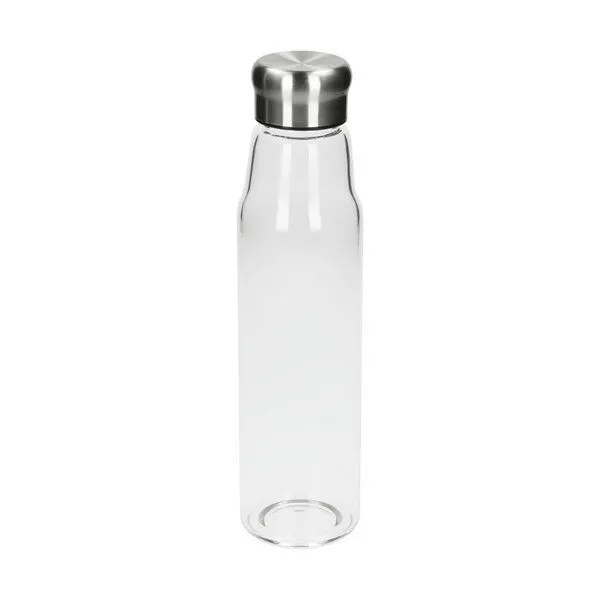 elasto elasto Glasflasche mit Hülle "Life" - Wasserflasche mit Edelstahlverschluss – Produktbild 2 von 3