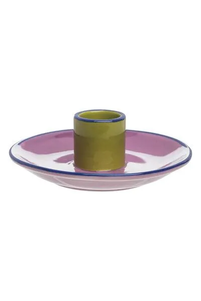 Tranquillo Tranquillo Kerzenhalter COLOURI – Steinzeug, Violett, – Produktbild 2 von 5