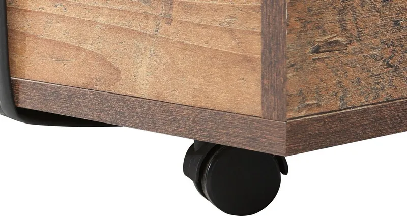 FORTE Couchtisch Couchtisch Fobya, auf Rollen, Breite ca. 110 cm, Braun, – Produktbild 5 von 5