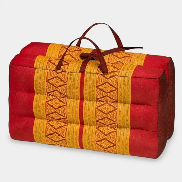 Der Lindwurm Der Lindwurm Yogablock mit Kapokfüllung, Orange/rot, – Produktbild 1 von 2