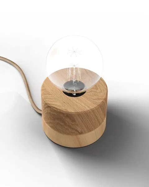 ALMUT von Wildheim ALMUT von Wildheim Tischlampe Eichenholz, Zirbe, – Produktbild 1 von 3