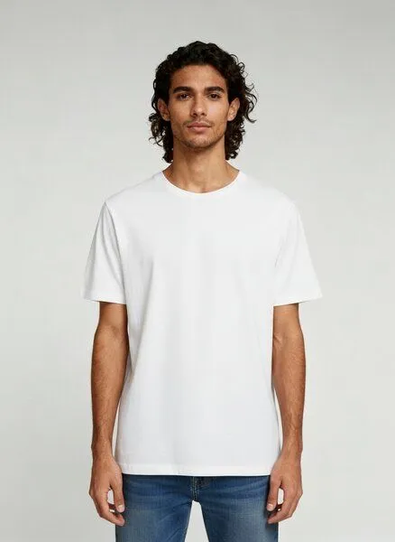 UNIPOLAR UNIPOLAR Basic T-Shirt Modell: Crafton, White, – Produktbild 1 von 2