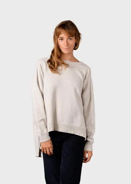 Klitmøller Collective Klitmøller Collective Strickpullover Cirkeline aus mulesingfreier Wolle, Grau (pastel grey), – Produktbild 2 von 5