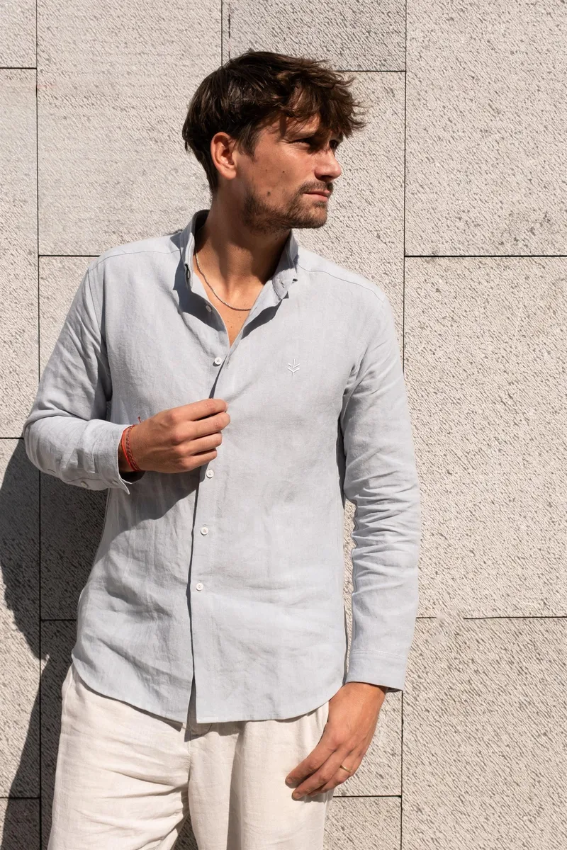 Lucid Collective Lucid Collective Herren vegan Shirt Legacy Hellblau, Hellblau, – Produktbild 2 von 2