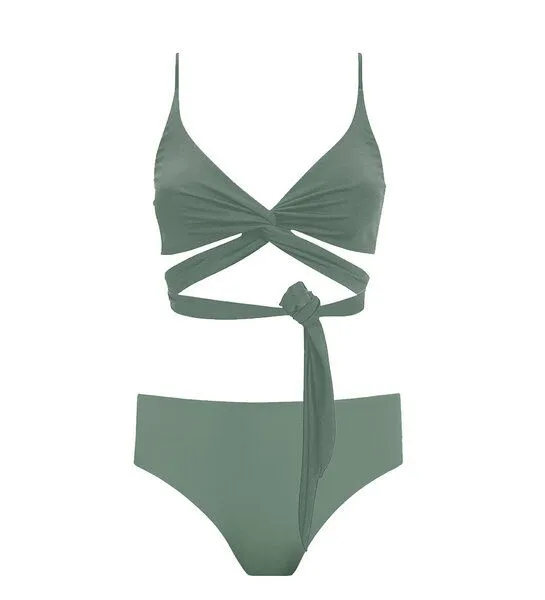 Anekdot Anekdot Bikini Set Lin Top + Core Slip, Sage (green), – Produktbild 2 von 4