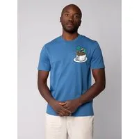 watapparel watapparel T-Shirt Unisex Coffee waves, Bright blue, – Produktbild 1 von 1