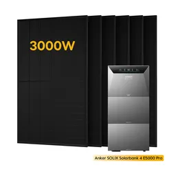 Anker Anker SOLIX Solarbank 4 E5000 Pro, mit 6 x 500 Bifaziale Solarmodule, by Powerness - 15kWh / ohne Zubehör / Standardversand – Produktbild 1 von 1