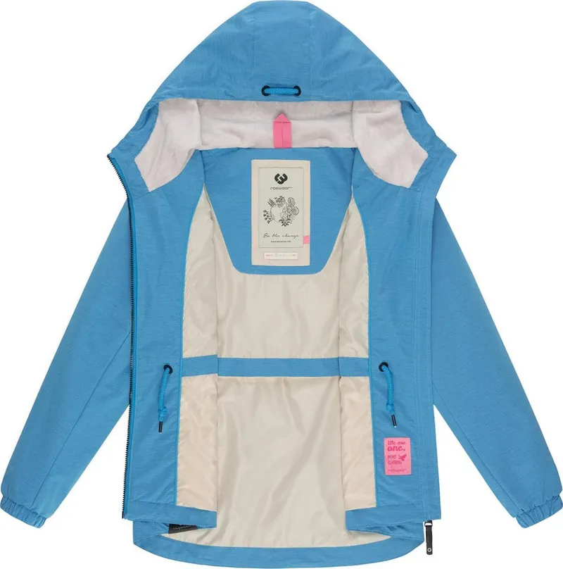 ragwear ragwear Outdoorjacke Dankka Tech Stylische Damen Übergangsjacke aus wasserdichtem Material, Blau, – Produktbild 1 von 5