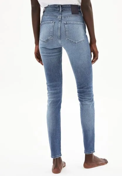 ARMEDANGELS ARMEDANGELS INGAA - Damen Skinny Leg High Waist aus Bio-Baumwoll Mix, Stone wash, – Produktbild 2 von 4