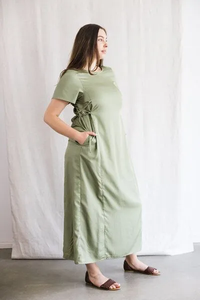 Jyoti - Fair Works Jyoti - Fair Works Modal Kleid Ishani, Matcha, – Produktbild 2 von 4