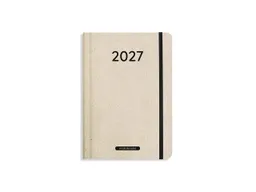 matabooks® matabooks® Kalender 2027 A5 Basic aus Süßgraspapier mit Graspapier-Cover – Jahresplaner Samaya – Farbe: Nature M – Produktbild 1 von 1