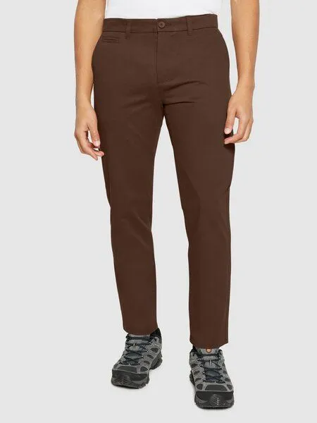 KnowledgeCotton Apparel KnowledgeCotton Apparel Chino CHUCK Twill, Demitasse brown, – Produktbild 2 von 4