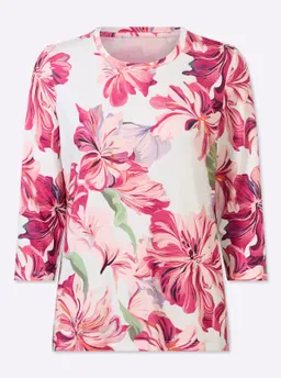 Witt Print-Shirt ecru-magenta-bedruckt – Produktbild 1 von 1