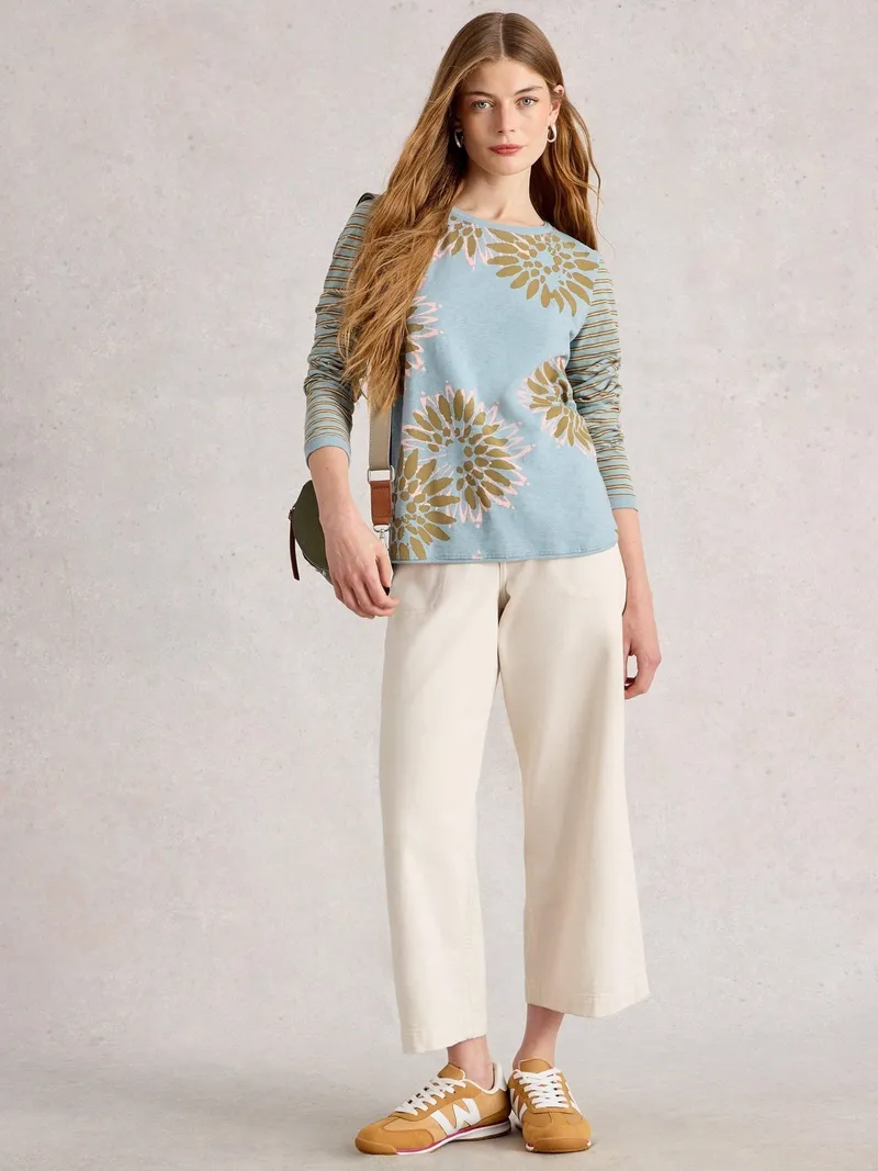 White Stuff Langarmshirt Clara - 34, Staubgrün, – Produktbild 2 von 4
