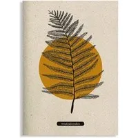 matabooks matabooks® Handgemachtes A5 Notizbuch/Tagebuch/Skizzenbuch aus Graspapier – Maya, Orange, – Produktbild 1 von 1
