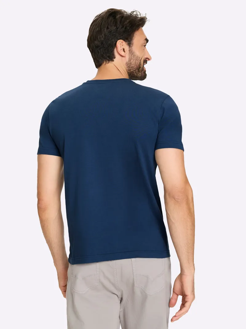 Catamaran Kurzarmshirt dunkelblau, Dunkelblau, – Produktbild 2 von 2