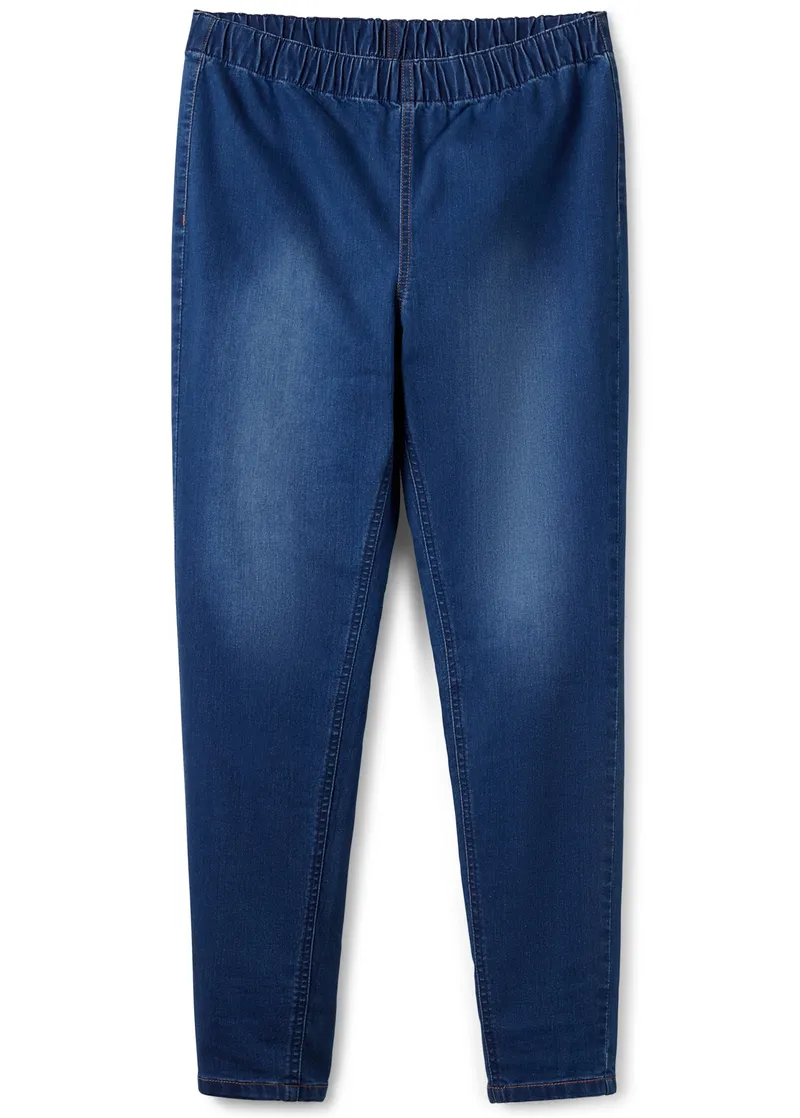sheego Jeansjeggings, Blue denim + dark blue denim, – Produktbild 1 von 2