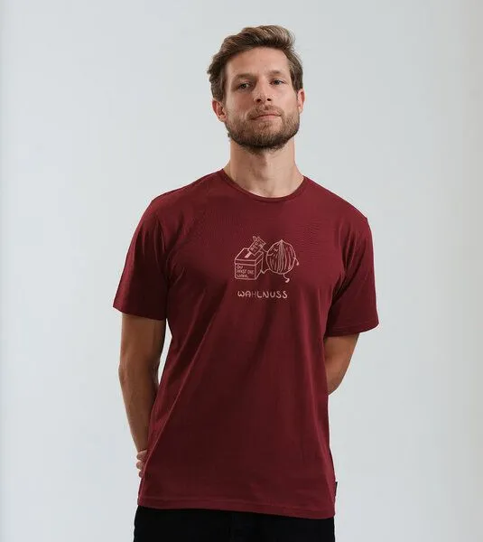 Gary Mash GARY MASH T-Shirt Wahlnuss aus Bio-Baumwolle, Rot, – Produktbild 1 von 4