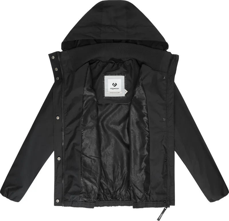 ragwear ragwear Outdoorjacke Sunniva Light Wasserdichte und atmungsaktive Damen Übergangsjacke, Schwarz, – Produktbild 1 von 5