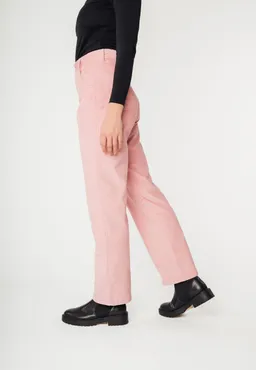 MELA MELA Damen vegan Hose Weites Bein Kord Oorja Rose Pink – Produktbild 1 von 1