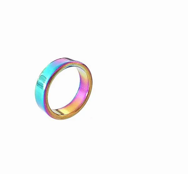 Crystal and Sage Crystal and Sage Hematit Ring in Regenbogenfarben – Produktbild 2 von 3