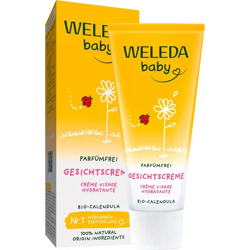 Weleda Weleda Baby Calendula Gesichtscreme parfümfrei 50 ml Creme – Produktbild 1 von 1