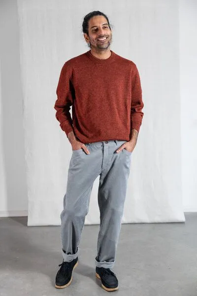 Jyoti - Fair Works Jyoti - Fair Works Bio-Baumwollcord Hose Prakrit, Nebel, – Produktbild 1 von 4