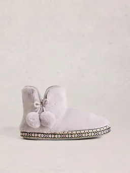 White Stuff Hausschuhe aus Webpelz - L – Produktbild 1 von 1