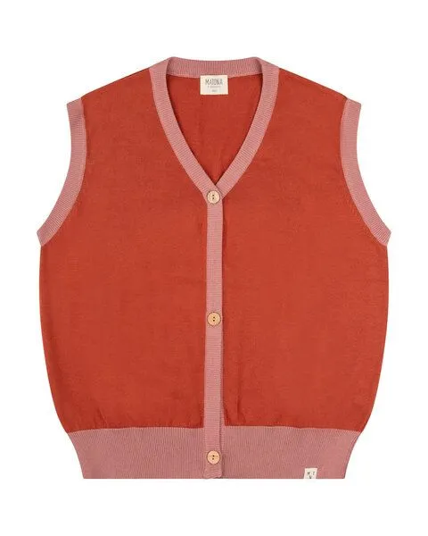 MATONA Matona Weste aus Baumwolle für Frauen / Buttoned Vest, Magma, – Produktbild 4 von 4