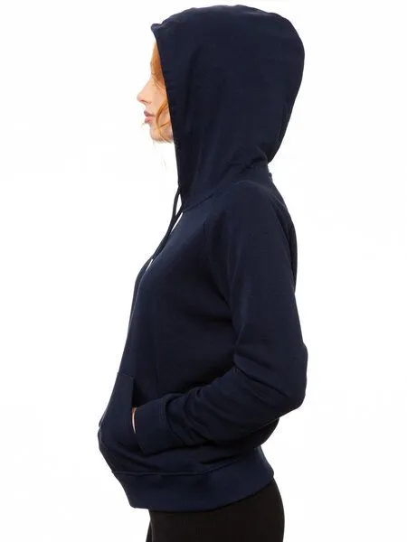 FellHerz FellHerz Damen Hoodie Kapuzenpullover, Dunkelblau, – Produktbild 3 von 4