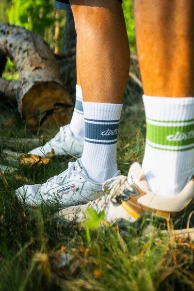 DIRTS dirts Striped Socks, Jungle green, – Produktbild 1 von 4