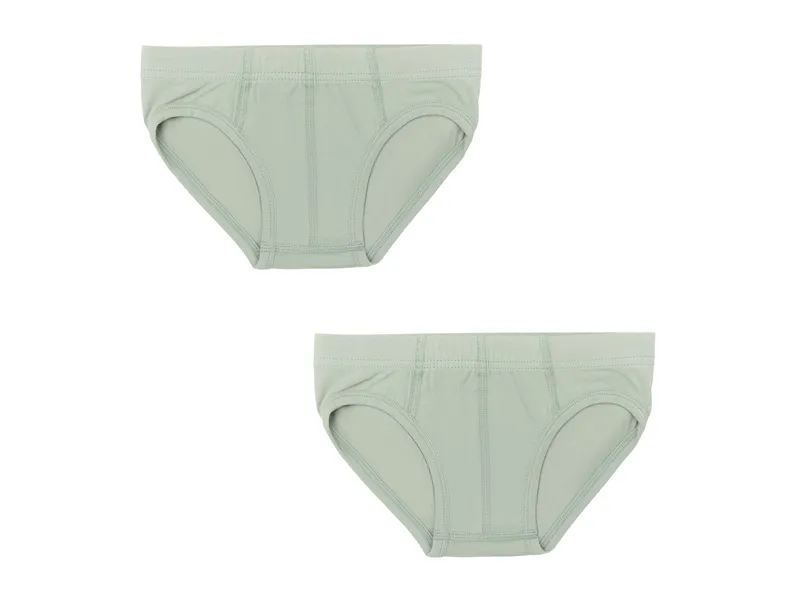 Leela Cotton Leela Cotton Jungen Slip 2er Pack, Türkis, grün, – Produktbild 1 von 1