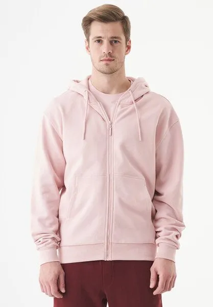ORGANICATION ORGANICATION ESSENTIALS-JUNDA-Unisex Soft Touch Sweatjacke aus Bio-Baumwolle, Dusty pink, – Produktbild 1 von 4