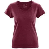 HempAge HempAge Damen T-Shirt mit Rollsaum Hanf/Bio-Baumwolle, Rioja, – Produktbild 1 von 1