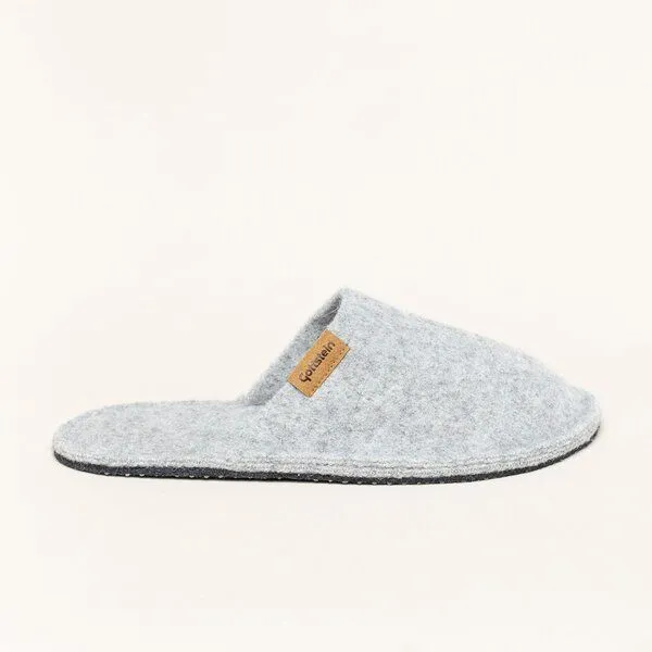 Gottstein Gottstein Filz-Pantoffel Cozy aus 100% Alpaka-Wolle, Grau, – Produktbild 3 von 4