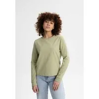 MELA MELA Langarmshirt schwer Style AASTHA aus 100% Bio-Baumwolle, Tea leaf, – Produktbild 1 von 1