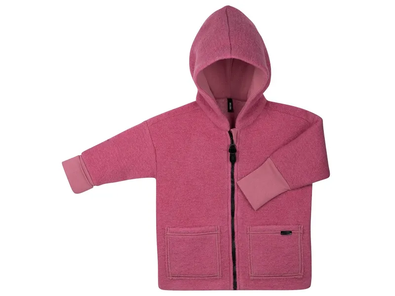 Pure pure by Bauer PURE PURE by Bauer Kinder Jacke mit Kapuze Bio-Schurwolle Walk dusty pink Gr.122/128, Pink, – Produktbild 1 von 1