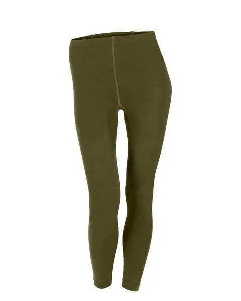 grödo grödo Damen Feinlegging blickdicht Bio Baumwolle mit Elasthan, Olive, – Produktbild 1 von 4