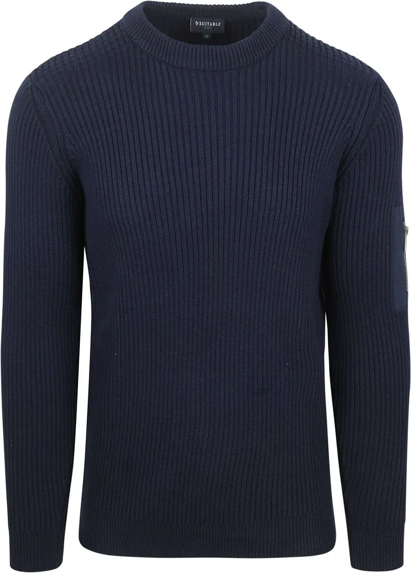 Suitable Suitable Mou Pullover Marine - Größe XXL, Dunkelblau, – Produktbild 1 von 5